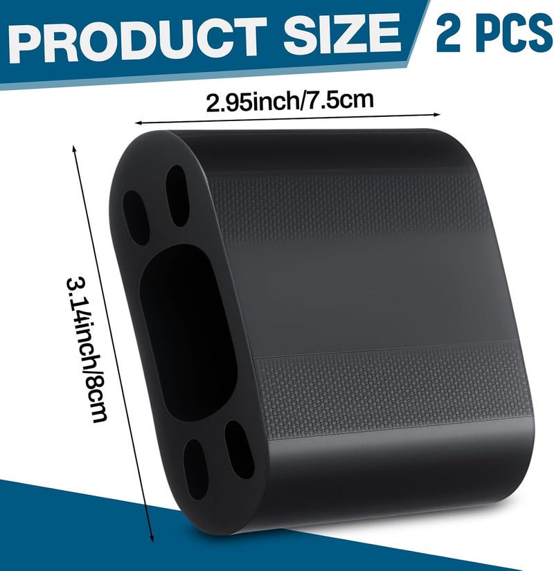 Pushglossy 2 Pack Hammer Handle Protector for Sledge Hammer and Axes Rubber Tool Sledgehammer Handle Replacement Heavy-Duty Anti-Slip Prevents Overstrike Damage for Chipping Splitting Wood - Image 2